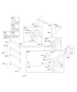 Page N Diagram and Parts List for 303447-1311-E1  Briggs and Stratton Engine